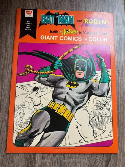 Batman and Robin Battle Joker "Comedy of Tears" - Giant Comics to Color - UNUSED